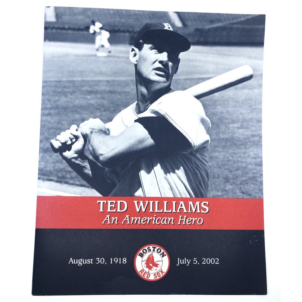 Ted Williams An American Hero 12" x 15" Commemorative Book Poster